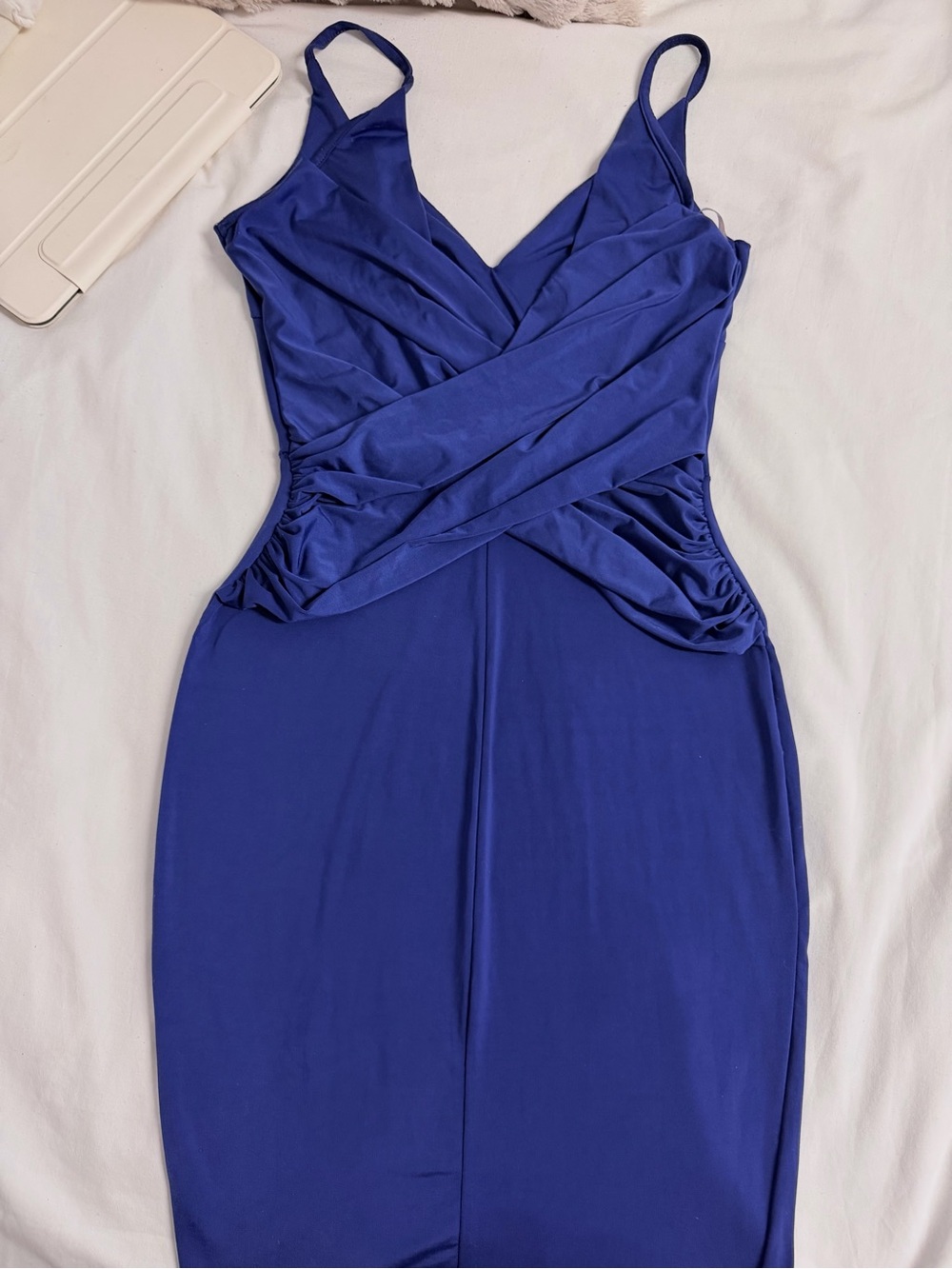 Double-V Back Wrap Dress